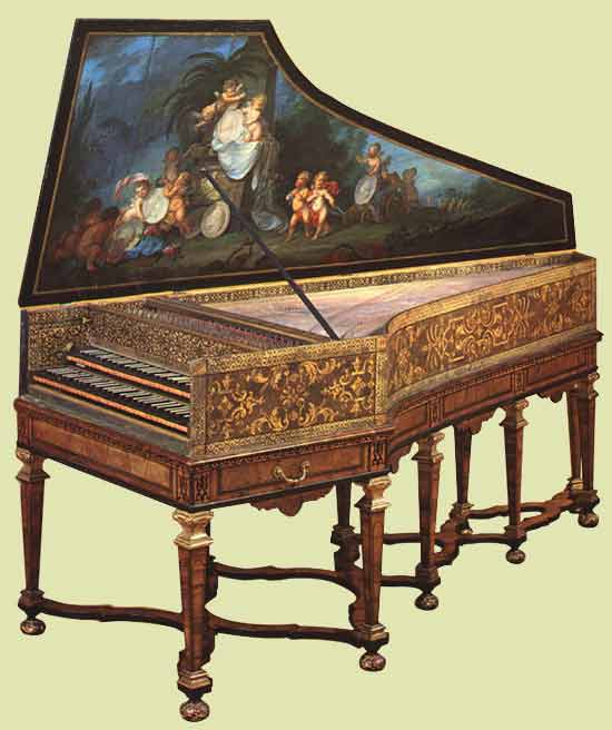 Instrument à cordes pincées et à clavier