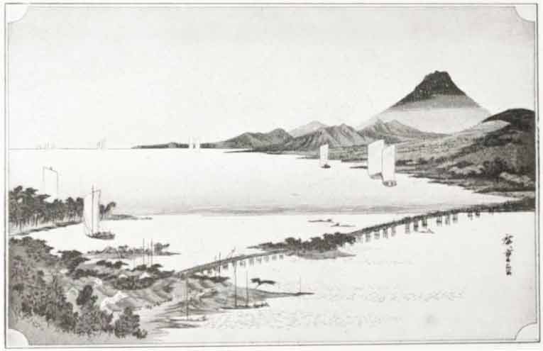 Le lac Biwa par Hiroshigué