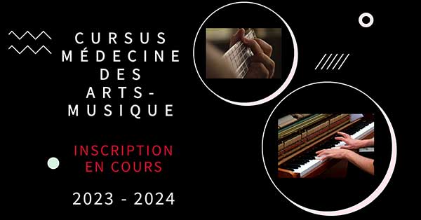 Cursus Médecine des Arts musique 2023-2024