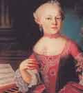 Maria Anna Mozart au piano