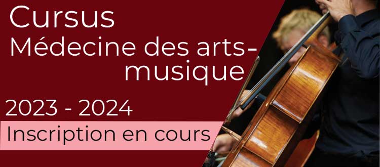 Formation Médecine des Arts-musique 2023 - 2024